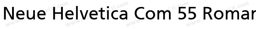 Neue Helvetica Com 55 Roman字体转换